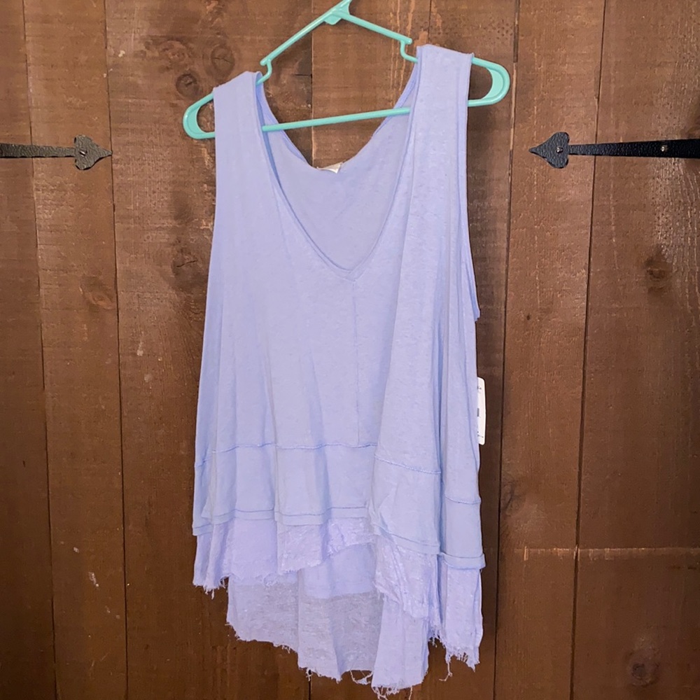 We the Free by Free People Lilac Hi-Lo Tank, Sz S